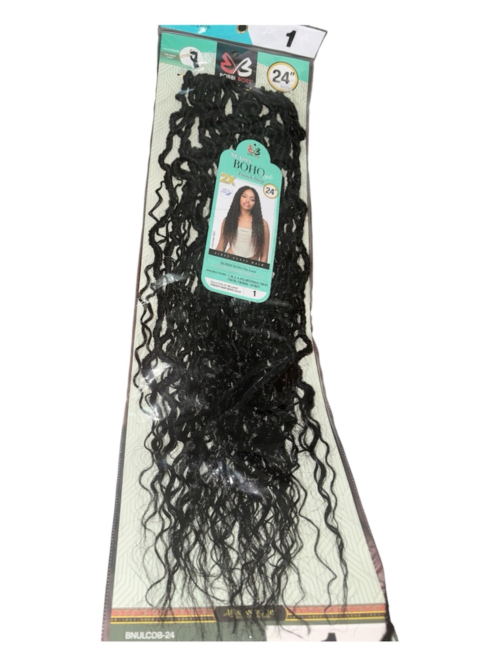 Goddess 24" Women’s Synthetic Crochet Hair - Black
